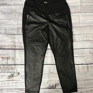Old Navy XL active leggings …only the  front panels are faux leather … see pics